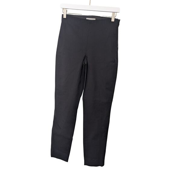 Everlane High Rise Cotton Flat Front Skinny Work Pants Womens Size 2 Black - Picture 1 of 7